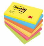 Post-it Notițe adezive Post-it ENERGETIC 76x127mm, 6x100 coli