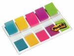 Post-it Semn de carte, plastic, 5x20 coli, 12x43 mm, 3M POSTIT, culori mixte, 100 coli