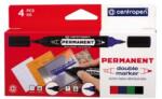 Centropen Marker cu două fețe CENTROPEN 1666 - set de 4 bucăți