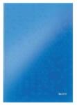 Leitz Carte de înregistrări Leitz WOW A4 80 de coli căptată albastru