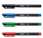 STABILO Marker permanent, 0, 7 mm, STABILO "OHPen F", albastru