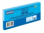 DONAU Bilet autoadeziv Donau neon 38x51 albastru/3 buc