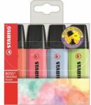 STABILO Set de evidențiatoare pastelate STABILO Boss, 4 buc