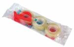 DONAU Bandă adezivă DONAU cu dozator, 15 mm x 10 m, 3 buc