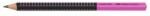 Faber-Castell Pencil Grip Jumbo/HB Two Tone negru/roz 12 buc