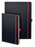 Sigel Caiet, exclusiv, A4, liniat, 97 pagini, copertă cartonată, SIGEL „Conceptum Red Edition, negru-roșu