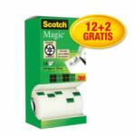 3M Bandă adezivă invizibilă Scotch Magic, scriere, 19 mm x 33 m, cutie de 12+2 gratuit
