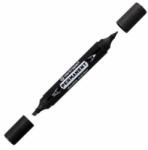 Centropen Marker cu două fețe CENTROPEN 1666 - negru