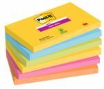 Post-it Notițe autoadezive Post-it Super Sticky CARNIVAL, dimensiune 76 x 127 mm, 6 notițe a câte 90 de notițe fiecare