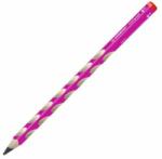STABILO Creioane ergonomice STABILO EASYgraph roz pentru dreptaci, 12 buc