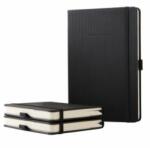 Sigel Caiet, exclusiv, A5, liniat, 97 pagini, copertă cartonată, SIGEL „Conceptum, negru