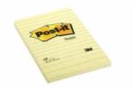Post-it Notiță Post-it 102x152 cu linii galbene