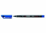 STABILO Marker permanent, 0, 4 mm, STABILO OHPen S universal, albastru