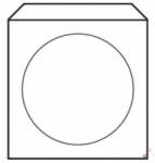 Harmanec-Kuvert Plicuri CD 125x125 cu fereastră 50 buc
