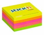 Stick`n by Hopax Mini bilet autoadeziv Stick' n Hopax, 51x51 mm, mix neon