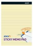 Stick`n by Hopax Bloc de notițe adeziv Stick' n Hopax, linii galbene, 25, 4x17, 8 mm, 50 de coli