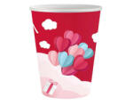 Godan Love Is In The Air Red papír pohár 6 db-os 250 ml (MLG165692)