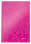 Leitz WOW A5 jegyzetfüzet, 80 vonalas, rózsaszín