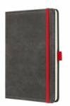 Sigel Notebook CONCEPTUM Vintage bélelt sötétszürke 135x203mm