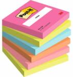 Post-it Notițe autoadezive Post-it Super Sticky Poptimistic 76x76mm, 6 blocuri a câte 100 de bilețele