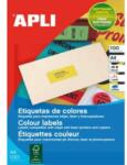 Agipa Etichete color 70x31mm APLI A4 100 coli rosu fluo