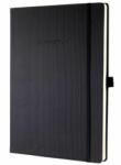 Sigel Caiet CONCEPTUM A4+, negru liniat