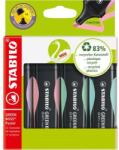 STABILO GREEN BOSS pasztell kiemelő készlet, 4 db-os kiszerelés, pasztellzöld, rózsaszín, türkiz és lila