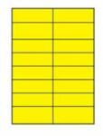 APLI Etichete colorate 105x37mm APLI A4 100 coli galbene