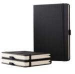 Sigel Caiet, exclusiv, A4, liniat, 97 pagini, copertă cartonată, SIGEL „Conceptum, negru