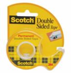 3M Bandă dublu adezivă Scotch 12 mm x 6, 3 m cu dozator