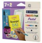 Centropen Marker decorativ CENTROPEN 2738 Decor Pen Pastel - set de 7+2 buc