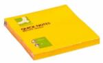 Q-CONNECT Bilet autoadeziv Q-CONNECT neon 76x76mm portocaliu