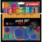 STABILO Set de 24 de bucăți cu linie STABILO point 88 ARTY