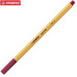 STABILO Point 88 hegyű filctoll, sötétpiros