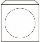 Harmanec-Kuvert Plic CD 125 x 125 mm hârtie cu fereastră