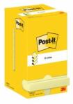 Post-it Z-pad Post-it 76x76 sárga 12x100-as kártyák