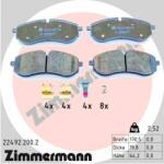 ZIMMERMANN set placute frana, frana disc ZIMMERMANN 22492.200. 2 (22492.200.2)