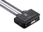 LevelOne Switch KVM Level One 2x DVI/USB KVM-0260 V2 mit Audio (KVM-0260)