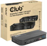 Club 3D Switch KVM CLUB 3D 4K60Hz 2x DP > HDMI oder DP/2xUSB/Audio (CSV-7210)