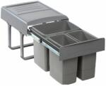 EKOTECH Beépíthető hulladékgyűjtő MEGA 40 15+7+7 LITER