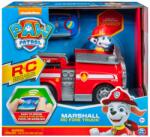 Paw Patrol Masinuta cu telecomanda si figurina, Paw Patrol, Marshall Fire Truck, 20120362