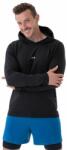 Nebbia Long-Sleeve T-shirt with a Hoodie Black L Tricouri de fitness