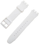  Curea silicon tip Swatch 17 mm albă-58645