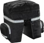 Hama Bicycle Pannier 3 Parts Geantă dublă de călătorie pentru bicicletă Black 40 L (178117-HAMA)