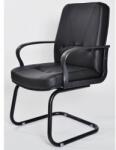  Scaun vizitator Ergo piele eco neagra (DSVIZERGOPEN)