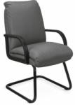  Scaun vizitator piele ECO Nadin negru (NSVNADINN)