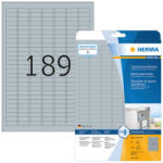 Herma 25, 4*10 mm-es Herma A4 íves etikett címke, ezüst színű (25 ív/doboz) (HERMA 4220) - dunasp