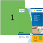 Herma 210*297 mm-es Herma A4 íves etikett címke, zöld színű (100 ív/doboz) (HERMA 4404) - dunasp