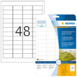 HERMA 45, 7*21, 2 mm-es Herma A4 íves etikett címke, átlátszó (víztiszta), (25 ív/doboz) (HERMA 8016)
