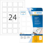 Herma 40*40 mm-es Herma A4 íves etikett címke, fehér színű (25 ív/doboz) (HERMA 10108) - dunasp